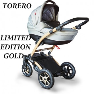 Tutek Torero  Limited Edition Gold  wózek głęboko-spacerowy z fotelikiem 0-13kg