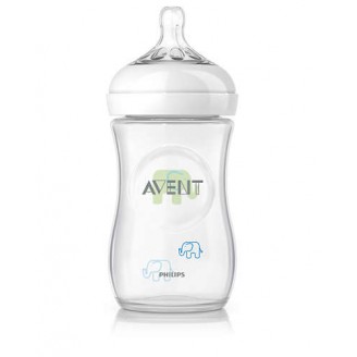 Avent Butelka dla niemowląt Natural 260ml smoczek z płatkami firmy Avent