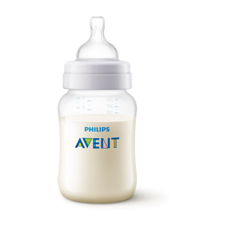Avent  Butelka dla niemowląt Classic+ 1m+ 260ml Smoczek o wolnym wypływie