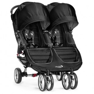 Baby Jogger Wózek bliźniaczy City mini podwójny Black / Gray
