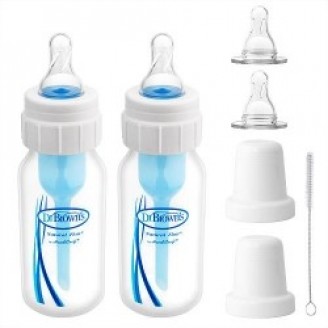 Dr. Brown Butelka Standard 120 ml ze specjalnym systemem do karmienia niemowląt z rozszczepem wargi lub podniebienia