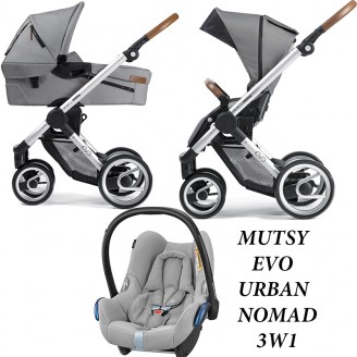 Mutsy Evo Urban Nomad wózek głęboko-spacerowy z fotelikiem cabriofix MaxiCosi