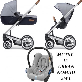 Mutsy I2 Urban Nomad wózek głęboko-spacerowy z fotelikiem cabriofix MaxiCosi