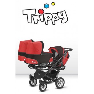 Wózek BabyActive Trippy 2w1 dla trojaczków