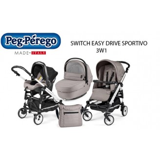 Peg-Perego Switch Easy Drive Sportivo Completo & Modular 2016 (spacerówka +gondola +fotelik+torba)