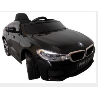 Ragil Autko na akumulator BMW 6GT czarny- miękkie koła Eva, miękki fotelik, Licencja