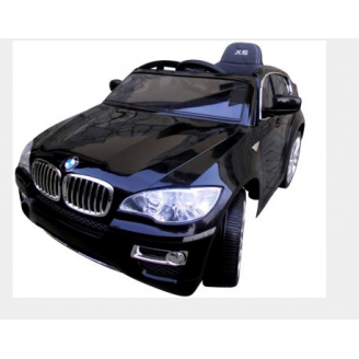 Ragil Autko na akumulator BMW X6 czarny- miękkie koła Eva, miękki fotelik, Licencja