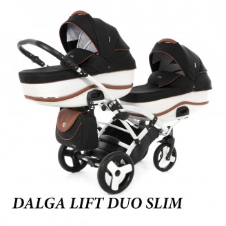 Wózek Bliźniaczy Dalga Lift Duo Slim firmy Tako 2w1